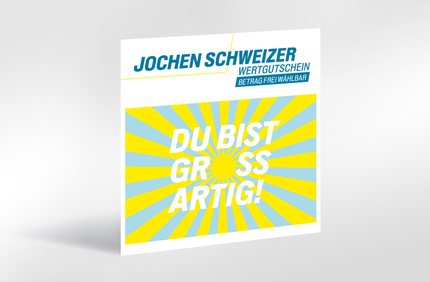 Flexibles Geschenk Du bist großartig